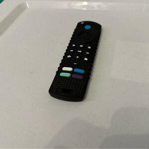 Baby silicone Black Remote Control with Colorful Buttons